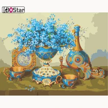 Картина по номерам с ваза рамки Раскраска по номерам картины Домашний декор холст украшения модульные картины