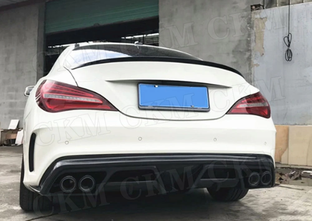 Carbon Fiber Rear Lip Diffuser For Mercedes Benz CLA Class W117 CLA180 CLA200 CLA250 CLA260 CLA45 2013- FRP Rear Bumper