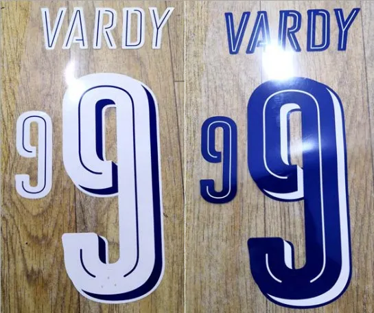

2017-2018 HOME AWAY VARDY #9 nameset patch badge