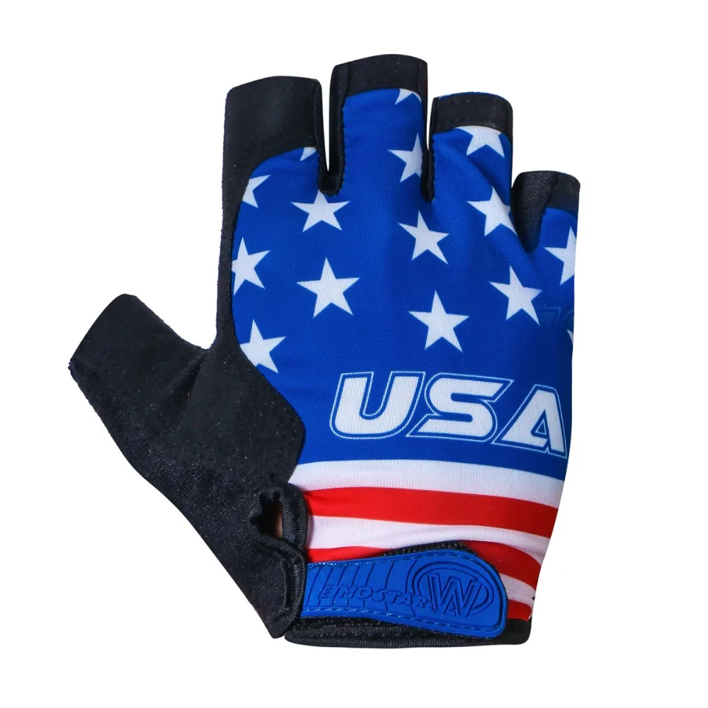 USA-Cycling-Gloves-Half-Finger-Mens-Women-s-Summer-Sports-Shockproof-Bike-Gloves-GEL-MTB-Bicycle