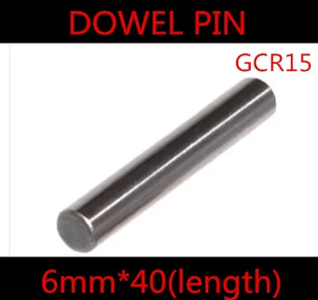 

20pcs/lot High Quality 6 x 40mm 6*40mm 6mm GGr15 Bearing Steel Round Dowel Pin Length 40mm