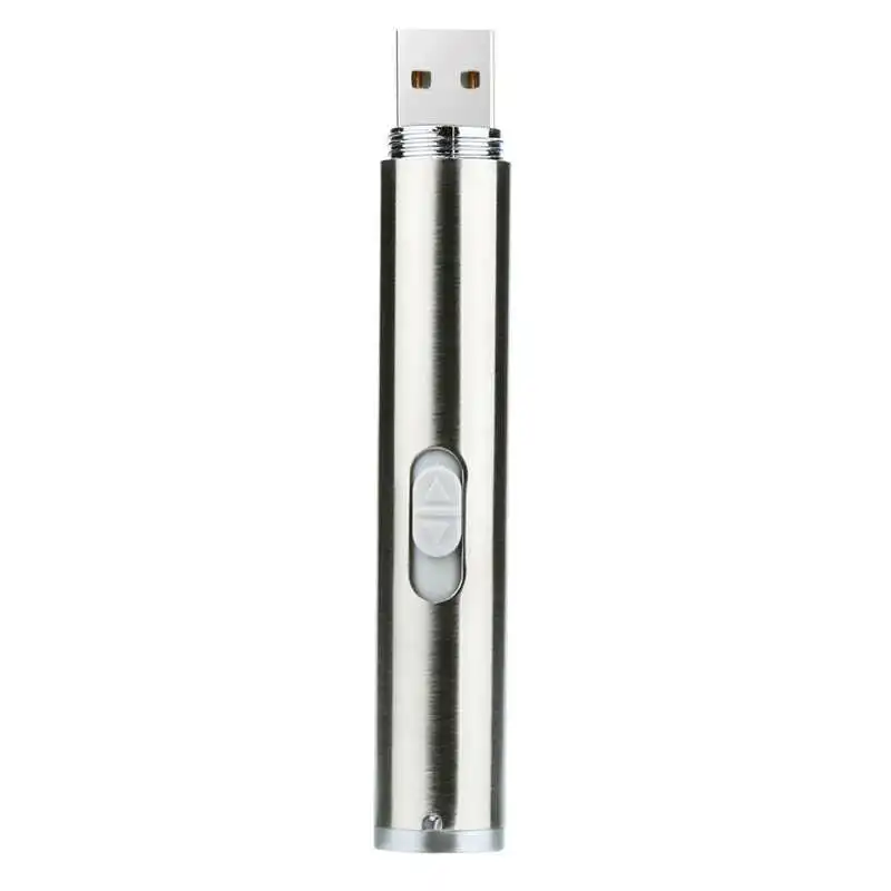  New Mini Size USB Rechargeable Flashlight Torch Portable laser pointer powerful led flashlight rechargeable #4S8 (4)