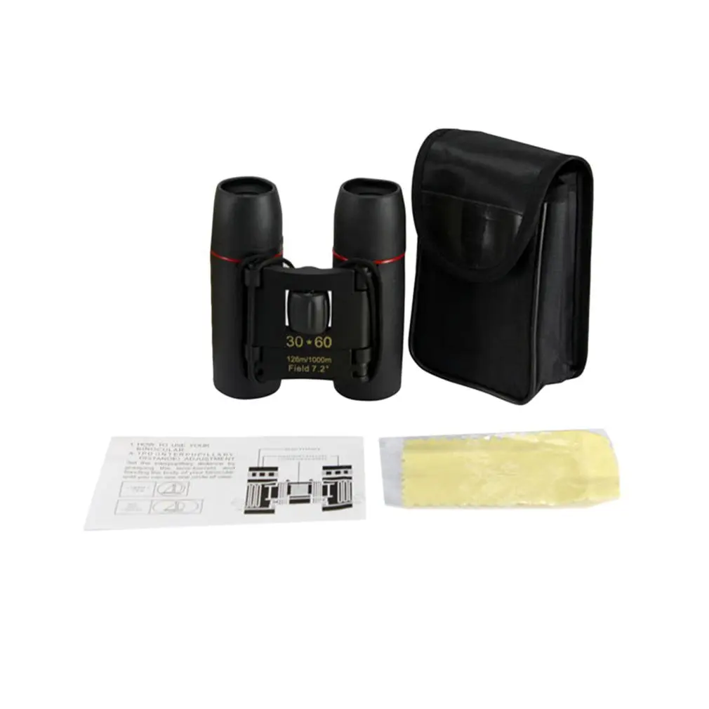 30x60 التكبير مصغرة في الهواء الطلق مناظير للطي يوم و ليلة الرؤية التلسكوبات المحمولة الأحمر فيلم السفر الإكتشاف البصرية العسكرية