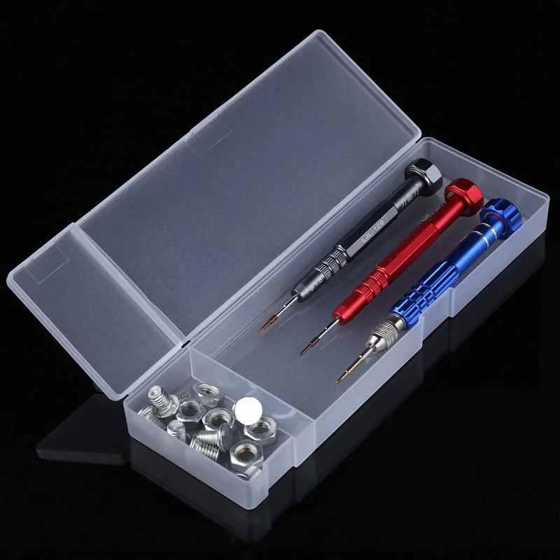 Electronic Components IC Chip Screw Storage Case Translucent Plastic Toolbox Screw Component