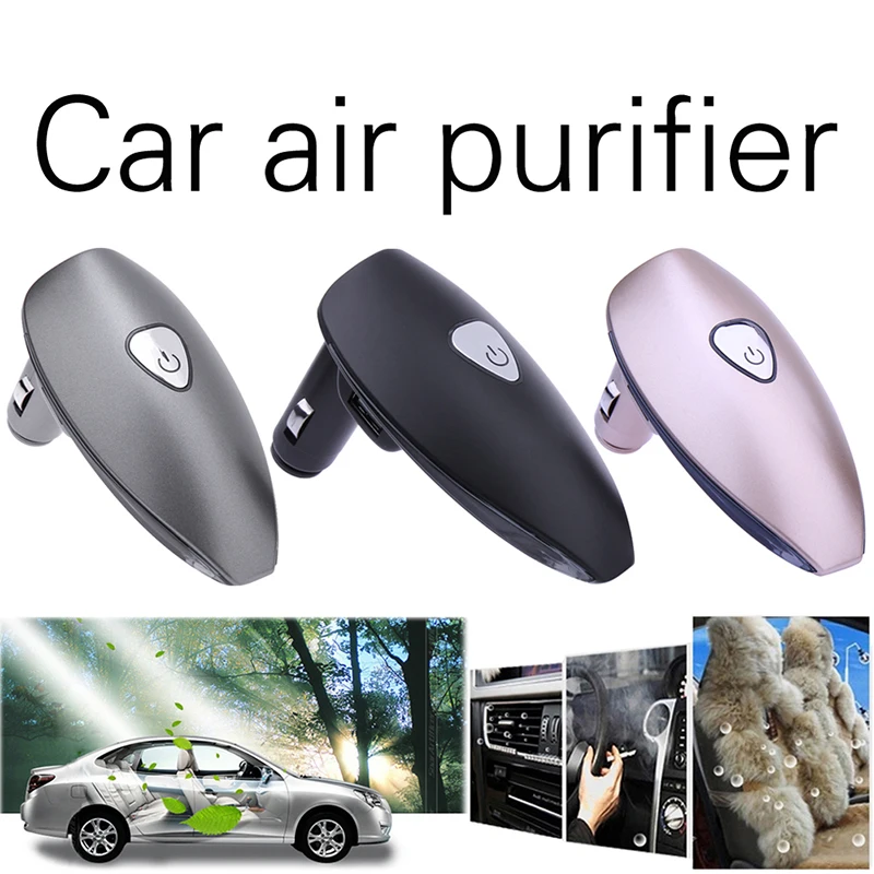 

Car Interior Odor Removal Anion Fragrance Diffuser with 2 USB Charging Port Auto Car Fragrance Spray Car Air Freshener 3 Colors