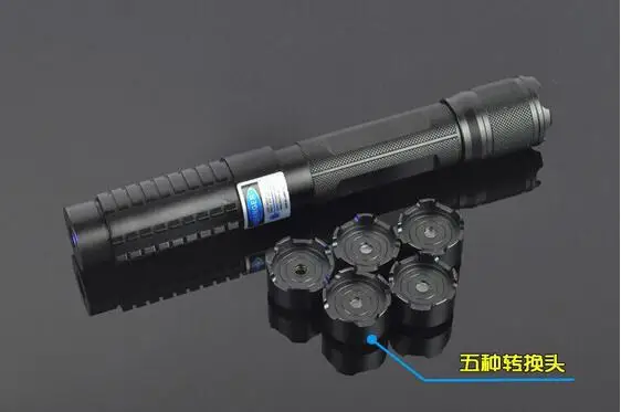 ثور m ii 2 focusable 800000 متر عالية الطاقة مؤشرات الليزر الأزرق 450nm حرق المباراة ورقة ضوء الليزر القلم + 5 نجوم قبعات السجائر قطع