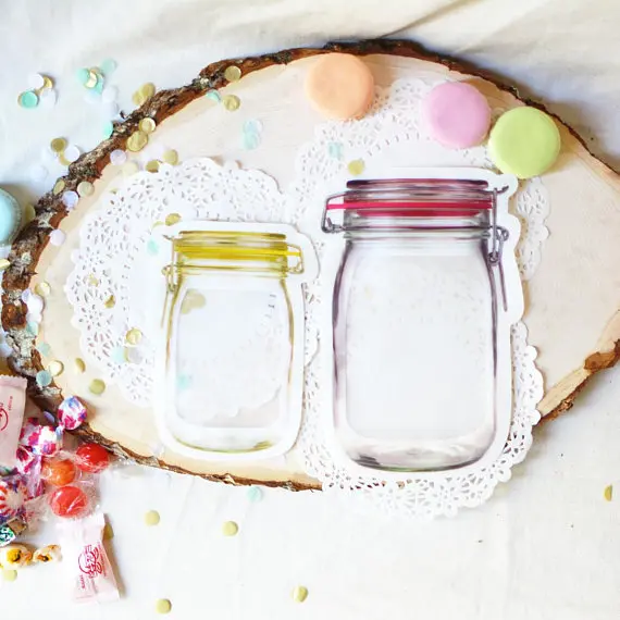 

Zip Lock Plastic Bags Wedding Birthday Party Favors Cookie Biscuits Snacks Bags Gifts Packaging Supplies
