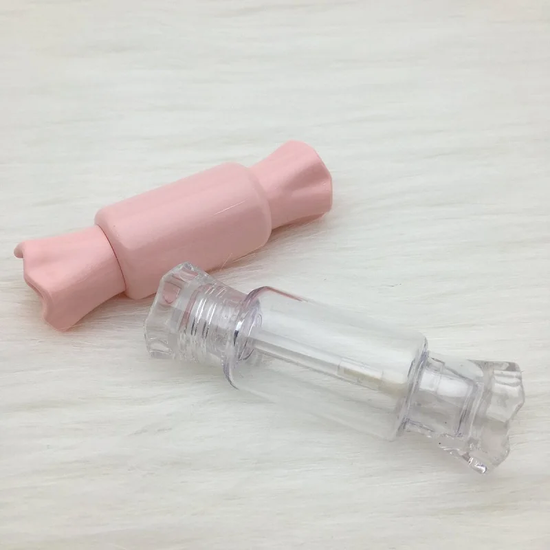 

Empty Lipgloss Tube Candy Shape Red Pink Lip Gloss Tube Lip Glaze Packaging Cosmetic Container Clear Transparent Lip Gloss Tube