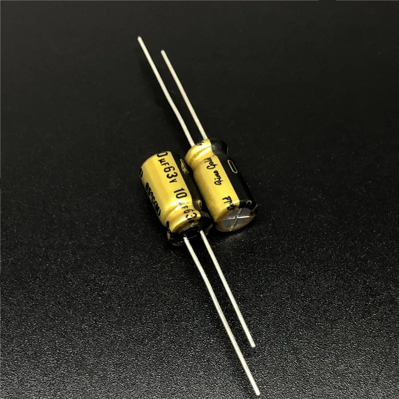 10Pcs/100Pcs 10uF 63V NICHICON FG Series (fine gold) 6.3X11mm 63V10uF