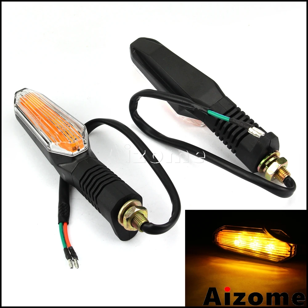 

Universal 10mm Bolt Motorcycle LED Turn Signals Indicators Lights Blinkers Flash For Honda Suzuki Yamaha CBR CB GSXR 600 1000
