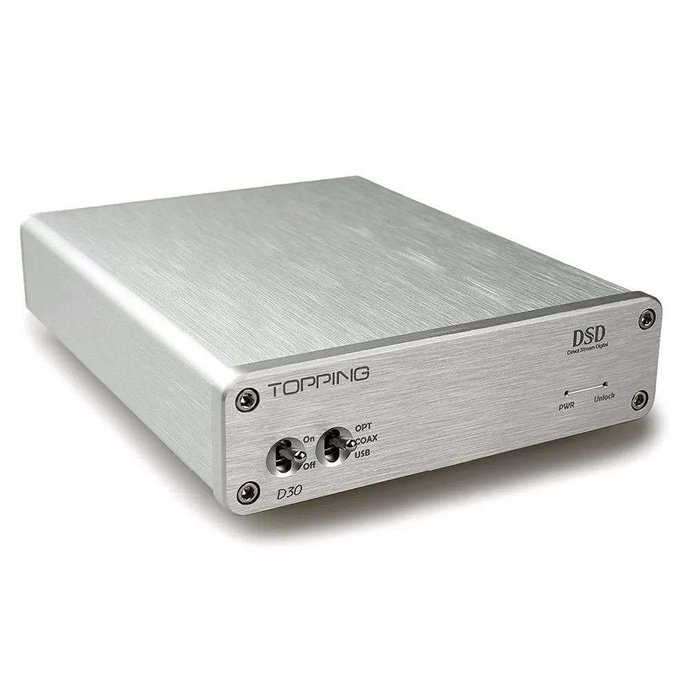 

TOPPING D30 Audio Decoder USB Coaxial Optical Fiber 24bit/192kHz S/PDIF USB DAC support DSD64 and DSD128