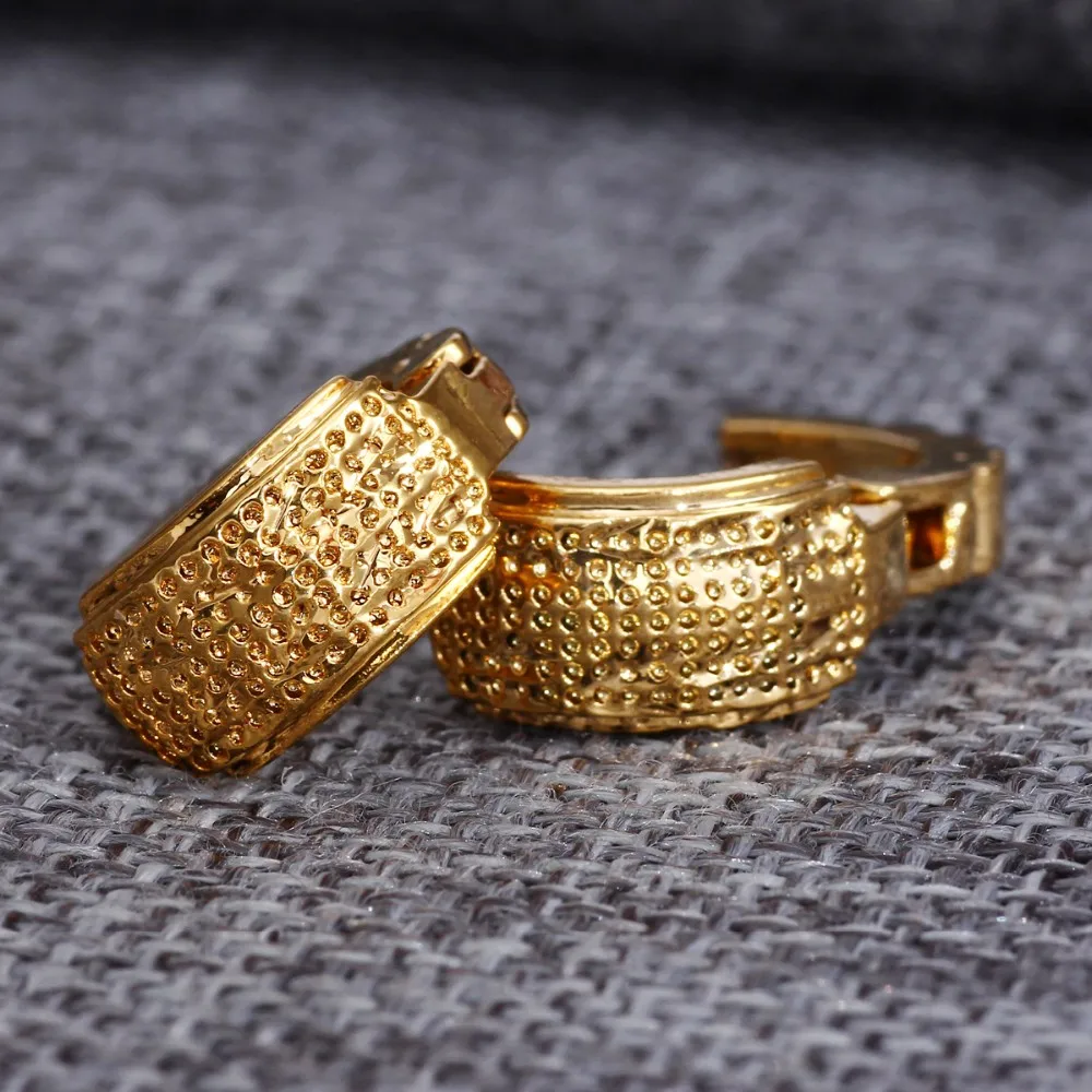 2pairs Ethiopian/Nigeria/Kenya /Ghana African hoop earrings Gold