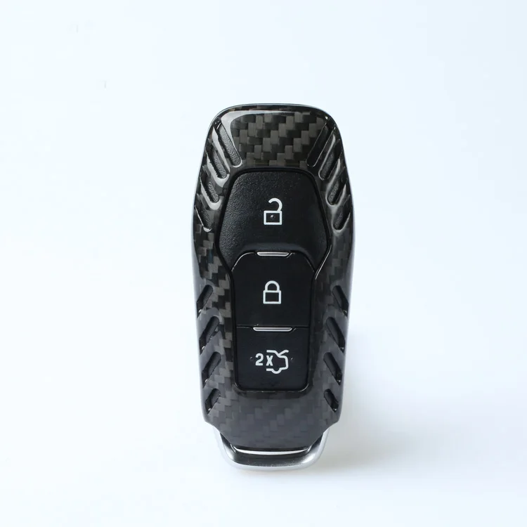 DEE умный дистанционный ключ из углеродного волокна 3 и 4 и 5 кнопки для ключа ФОБ чехол КРЫШКА ДЛЯ Ford Mustang- проводник