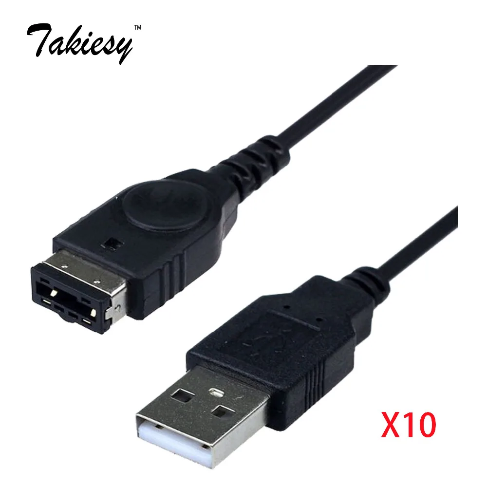 10 шт. USB зарядное устройство для Nintendo DS NDS GBA SP кабель зарядки игрового мальчика