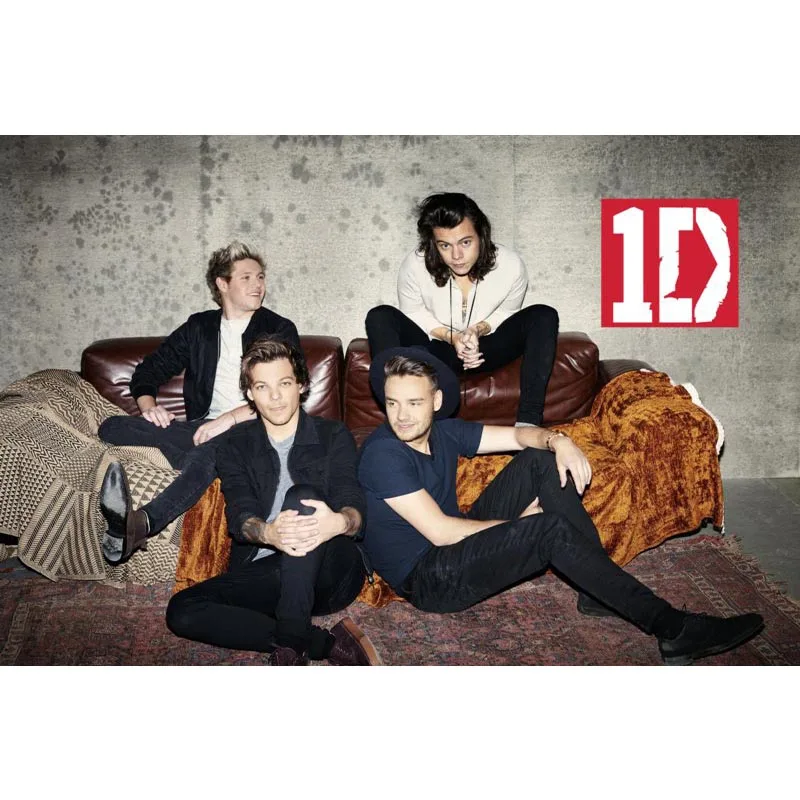 Домашний декор one direction холст ткань тканевый плакат изготовленный на заказ Печать