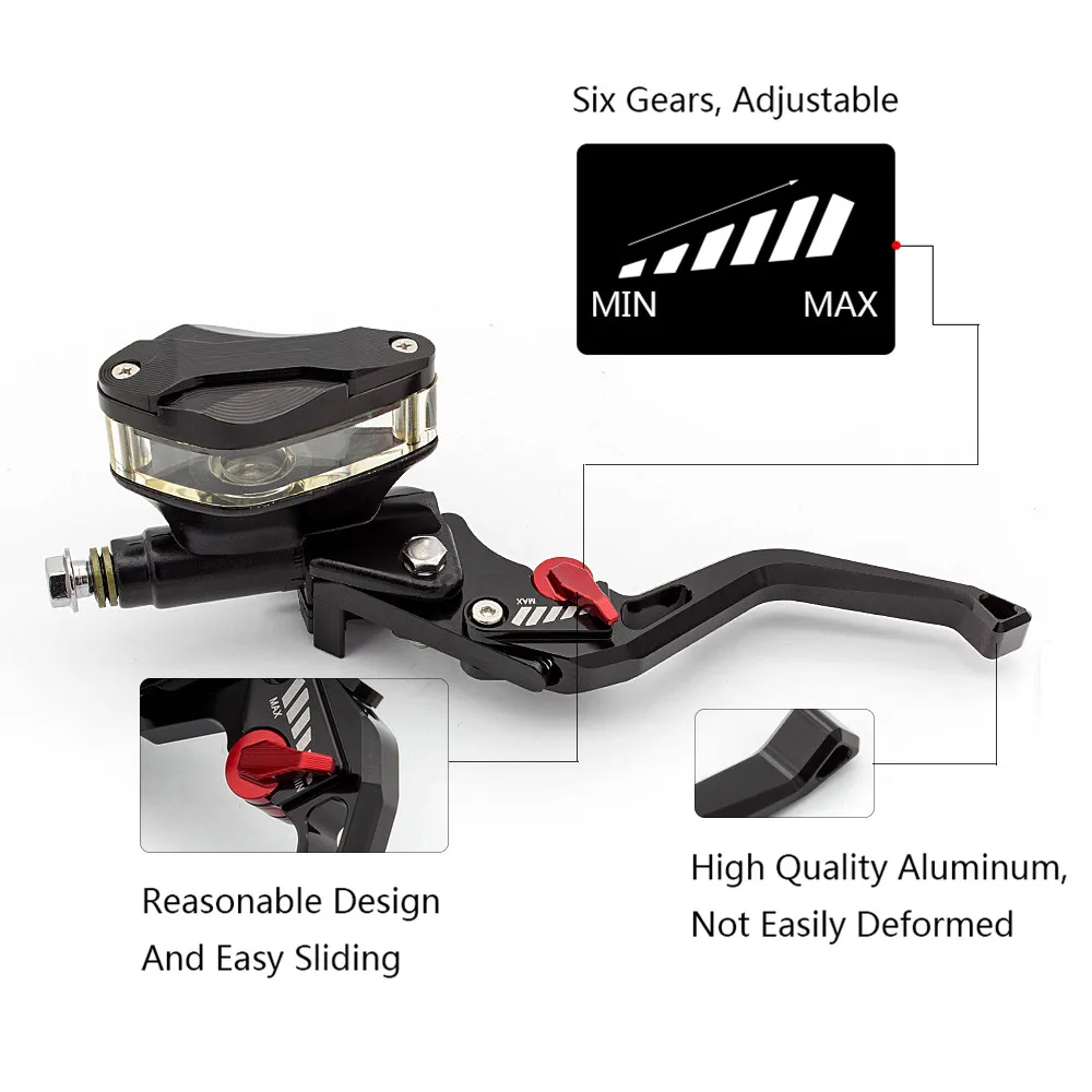 7/" 3D Тормозной Рычаг Сцепления Мотоцикла главный цилиндр гидравлический рычаг сцепления 50CC-300CC мотоциклы Спорт Улица грязь питбайк