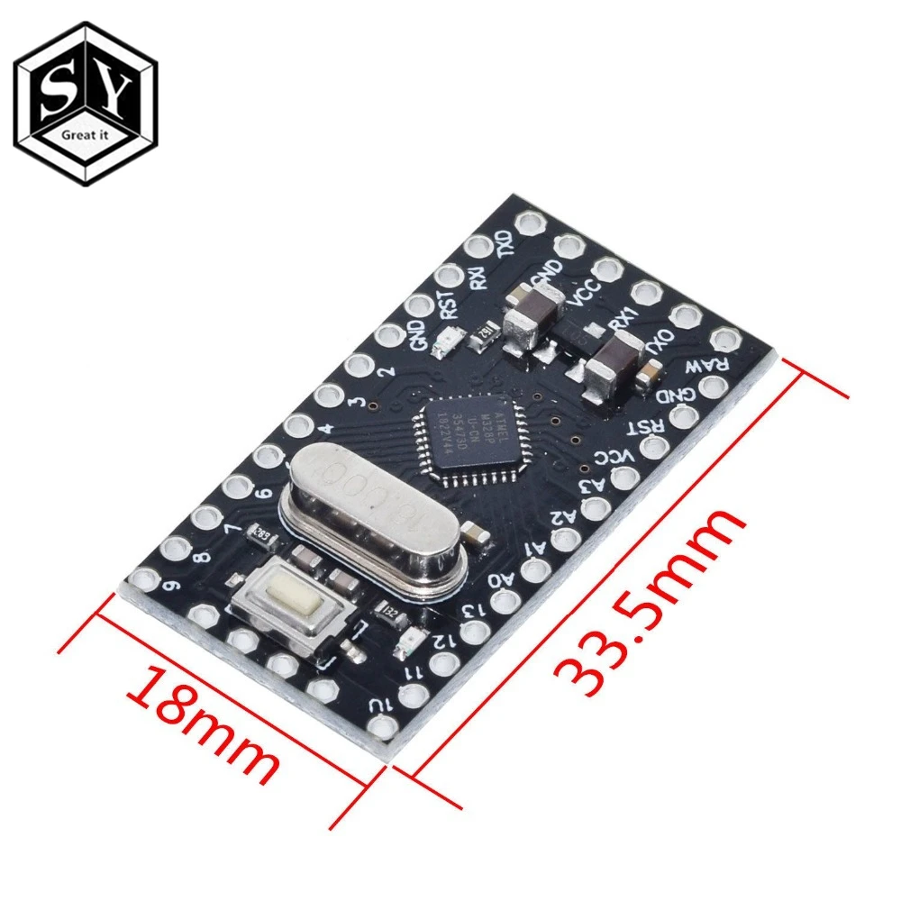 Отлично это 1 шт. с Загрузчиком Pro Mini ATMEGA328P 328 мини ATMEGA328 5 В/16 МГц для arduino