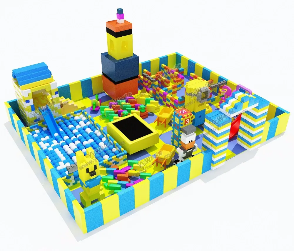 HOT sales children block toys playground kids environmental protection indoor big EPP block parks YLW-EPP0321 environmental pu software footlog with wooden frame and sponge kids soft toy plant children playground set ylw ina171019
