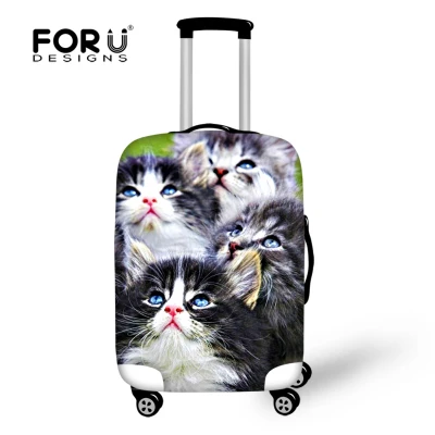 Forudesigns туристический багажный чехол с милым принтом собаки хаски 18-32 дюймов чехол для путешествий пылезащитный эластичный пылезащитный чехол для чемодана B - Цвет: CA4993
