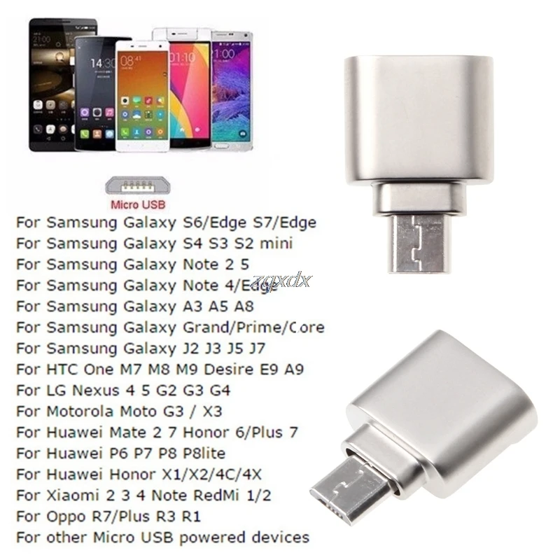 Алюминиевый мини портативный микро USB OTG TF Micro SD кардридер адаптер для samsung Xiaomi huawei forAndroid Прямая поставка