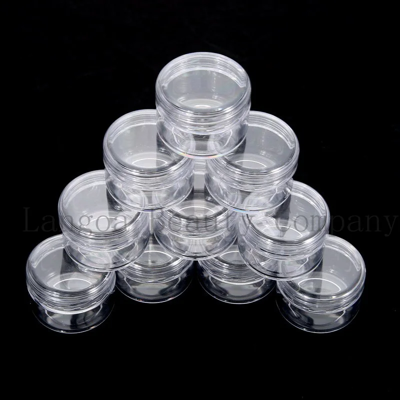 

3g Clear Nail Art Decorations Packing Container,Nail Jewelry,Nail Art Decorations Mini Sample Containers, Cosmetic Cream Jars
