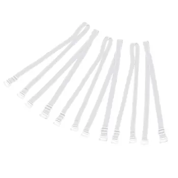 

MYTL 6 Pcs 1cm Width Clear Adjustable Elastic Shoulder Bra Strap for Ladies