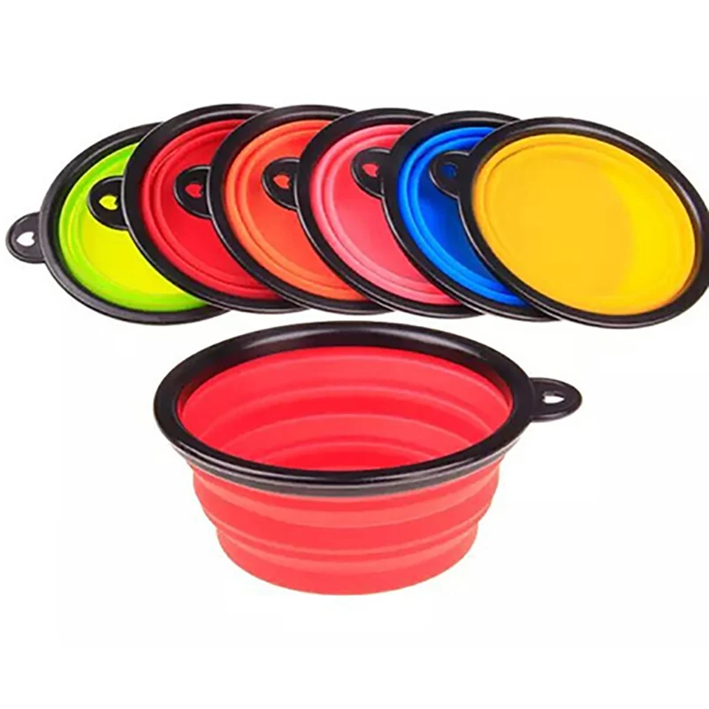 

Portable Silicone Travel Dog Bowl Collapsible Folding Dog Bowl for Pet Cat Food Water Feeding Premium Quality Food Water Bowl