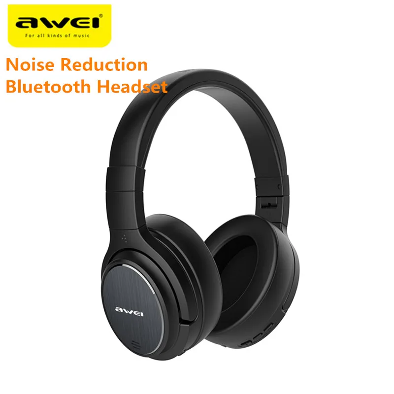

Awei A950BL ANC Noise Reduction Bluetooth Headset Wireless Headband Over-ear Headphone with Mic For Gaming Sports