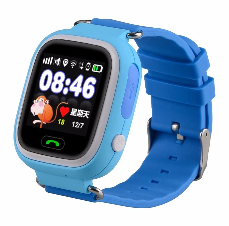 

LANGTEK GPS Smart Watch Baby Watch Q90 with Wifi Touch Screen SOS Call Location DeviceTracker for Kids Safe Anti-Lost Monitor