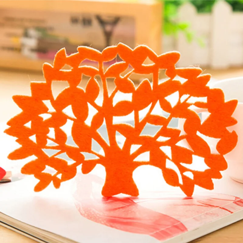 2 unids/lote Venta caliente Papel Rendado manteles mantel de mesa edición Han fieltro el árbol modelado taza estera/almohadilla de aislamiento 2 unids/lote Venta caliente Papel Rendado manteles mantel de mesa edición Han fieltro el árbol modelado taza estera/almohadilla de aislamiento