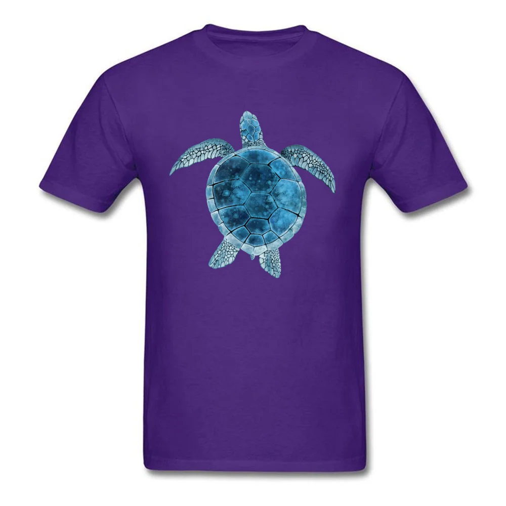 Watercolor Sea Turtle - Turquoise Blue_purple