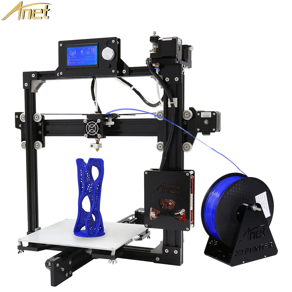 

Anet A2 Imprimante 3D Printing Auto Leveling/Normal 3D Metal Printer A2 3D Printer Kit DIY Assemble+10m Filament 8GB SD Card LCD
