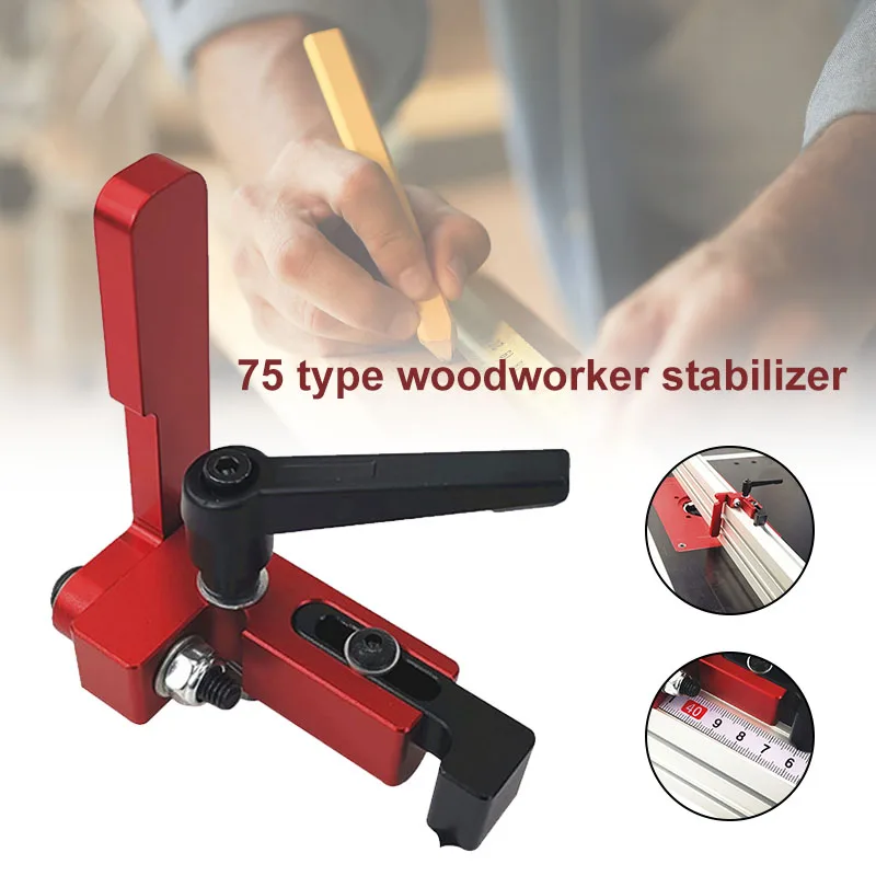 Модель 75 Деревообработка желоб положение ограничитель ручной Т-слот Miter Stopper CLH @ 8