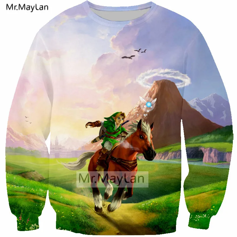 Hipster 3D Print Game The Legend of Zelda Sweatshirts Men/women Hiphop Crewneck Pullover Hoodies Boys Streetwear Coat Clothes Hipster 3D Print Game The Legend of Zelda Sweatshirts Men/women Hiphop Crewneck Pullover Hoodies Boys Streetwear Coat Clothes