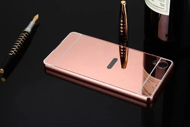Зеркальный чехол для Sony Xperia XA 5 0 дюйма жесткий металлический алюминиевый каркас