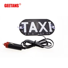 GEETANS 1pcs/lot Taxi Led Car Windscreen Cab indicator Lamp Sign Blue LED Windshield Taxi Light Lamp 12V CJ