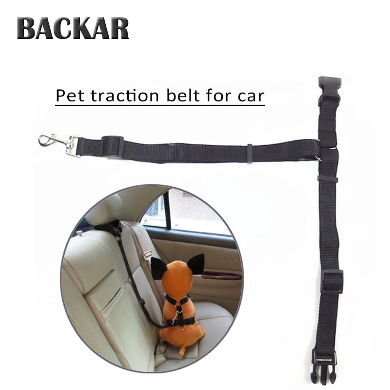 

BACKAR Car Pet Rear Seat Belts Safety Harness Auto For Citroen c4 Suzuki swift SX4 Volkswagen VW Polo Golf B6 B5 T5 Accessories