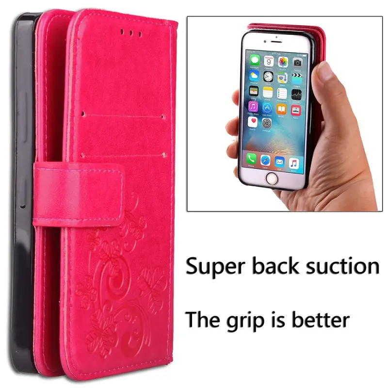 BELIAL Case Cover for Samsung A8 2018 Case Wallet for Samsung Galaxy A8 2018 Case Flip Leather Embossed Flower With Card Holder (2)