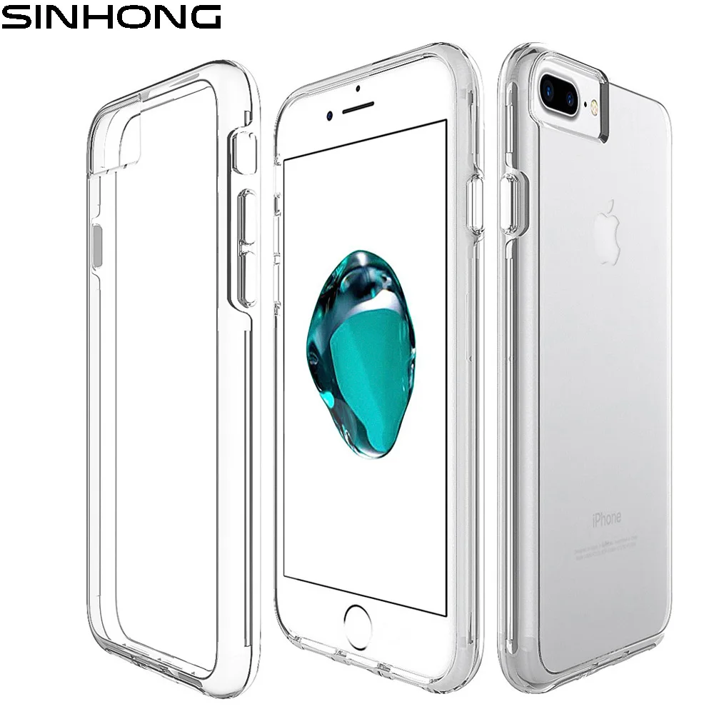 Гибридный прозрачный чехол для Apple IPhone X 6 S 7 8 плюс крышка ТПУ силиконовый бампер