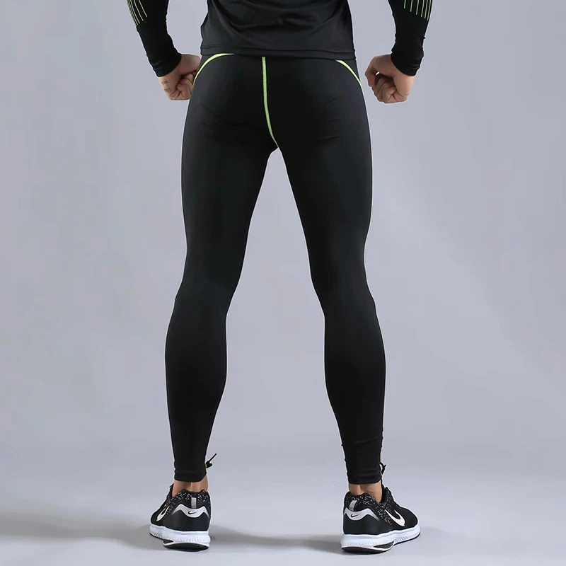 Компрессионные Штаны кроссовки мужские футбольные тренировочные Штаны Спорт фитнес мужские весенне-осенние трикотажные леггинсы штаны для бега, фитнеса, спортивная одежда
