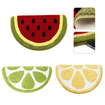 

Creative Cartoon Watermelon Lemon Mats Anti-slip Bathroom Outdoor Mats Sitting Room The Bedroom Doormats