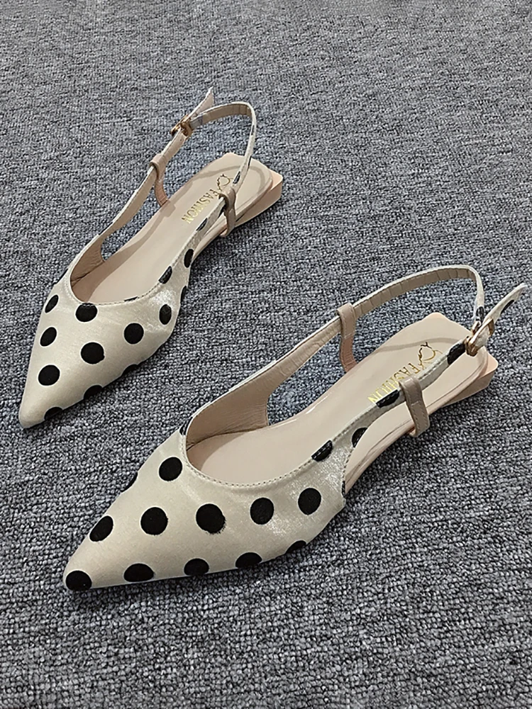 

Women's Shoes Sandals New Summer Point Low-heeled Flat Dinner Shoes