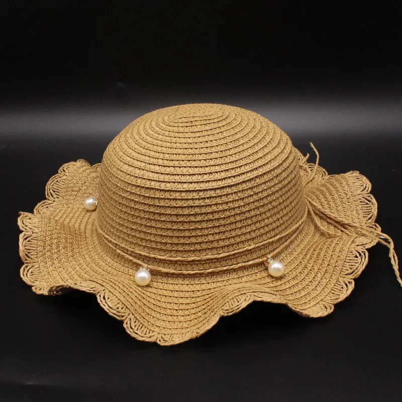 Seioum Girls Summer Hats Children Straw Hat For Girls Kids Star Sun Cap Panama Hat Baby Hats Caps Children Beach