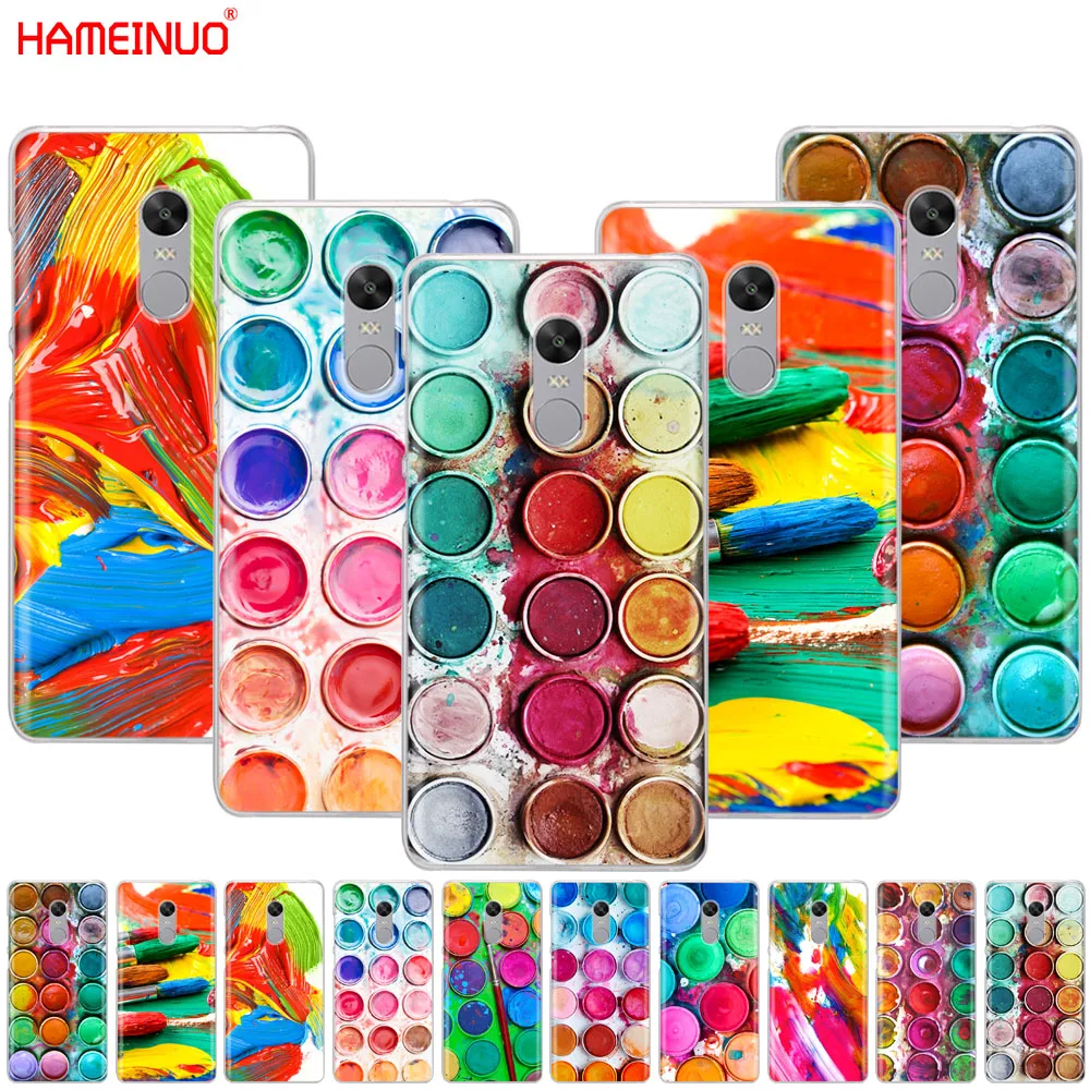 

HAMEINUO Colorful Watercolors Set Paint Palette phone Case for Xiaomi redmi 5 4 1 1s 2 3 3s pro PLUS redmi note 4 4X 4A 5A