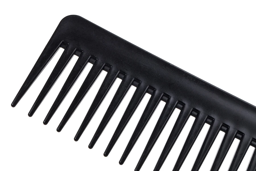 1 шт. 19 зубьев гребень большой широкий черный пластик Pro парикмахерский салон расчески уменьшить выпадение волос инструмент для ухода за волосами