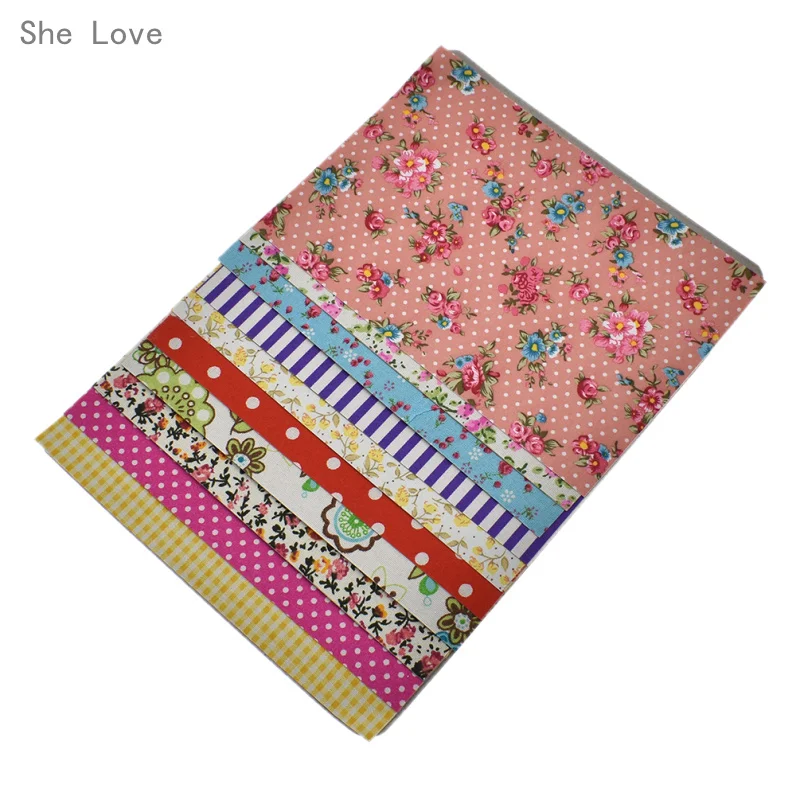 Chzimade 10 Sheets Self-adhesive Fabric Scrapbooking Sewing Art Sticker Paper Patterns Dot DIY Gift Decoration Random Color | Дом и сад