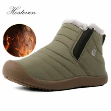 

Hosteven Women Boots Cotton Fabric Fashion Casual Plush Fur Winter Autumn Warm Mother Ladies Students Solid Female Shoes