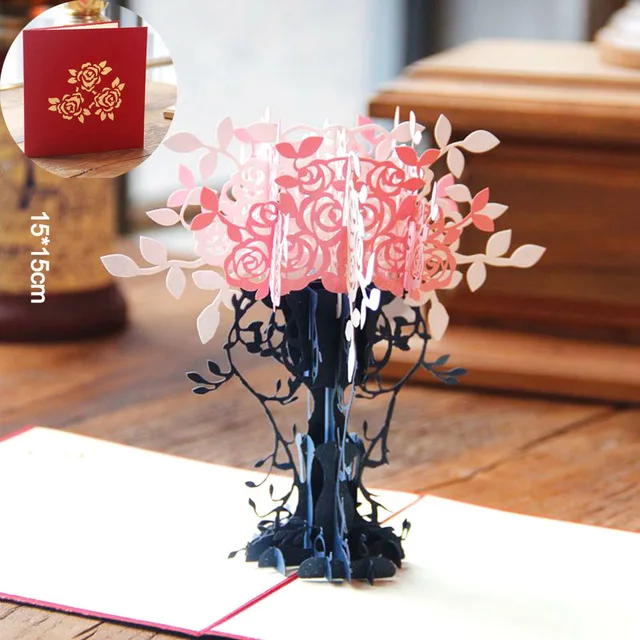 Цветочный горшок Kirigami DIY 3D pop up лазерная резка artesanato бумажные ремесла оригами