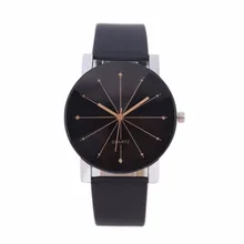 2017 High Quality Fashion Casual Women Leather Band Quartz Analog Wrist Watches for Lover B