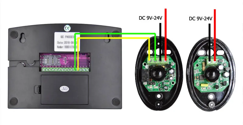 Wired wireless beam detector 2